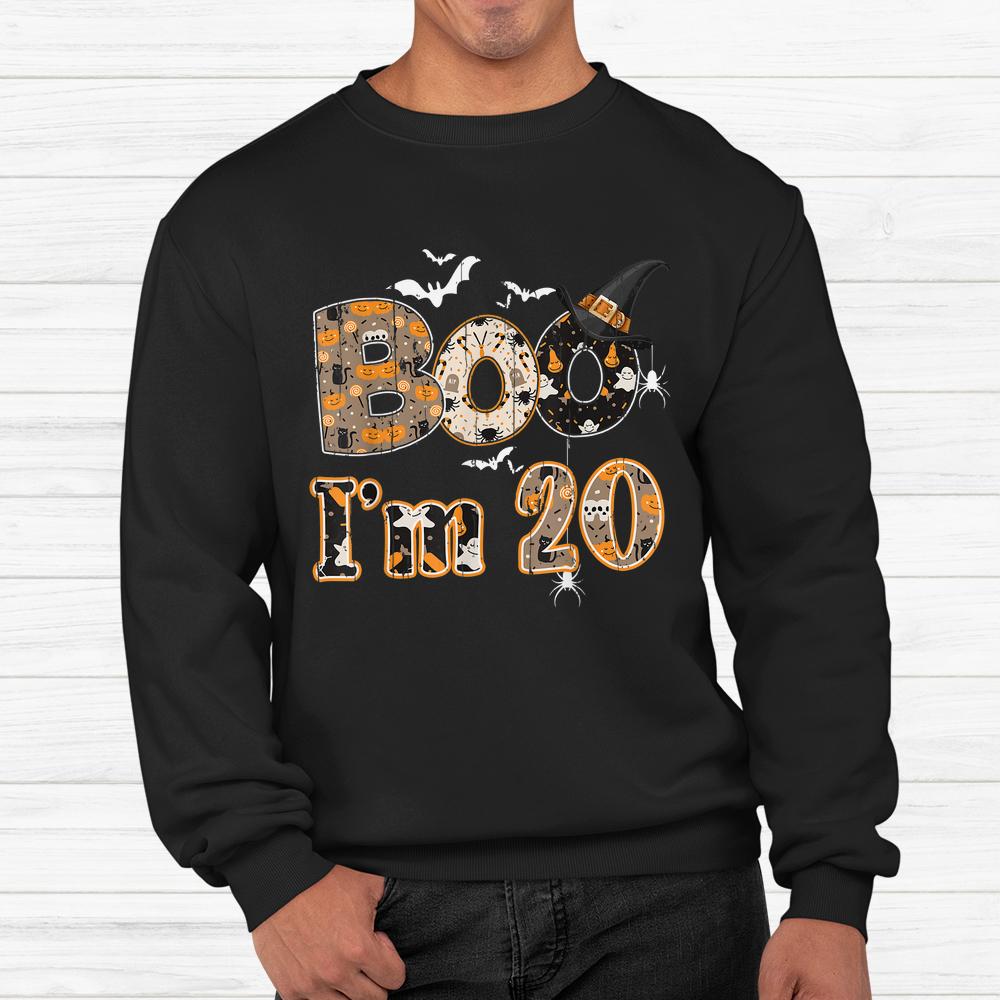 Halloween Pattern Ghost Birth Age 20 Years Old Halloween Shirt Halloween Pattern Ghost Birth Age 20 Years Old Halloween Shirt