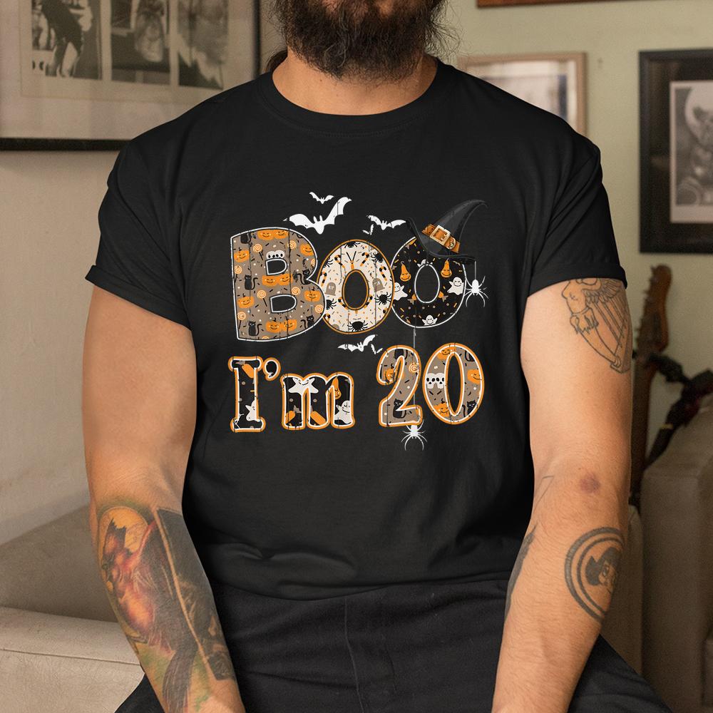 Halloween Pattern Ghost Birth Age 20 Years Old Halloween Shirt Halloween Pattern Ghost Birth Age 20 Years Old Halloween Shirt