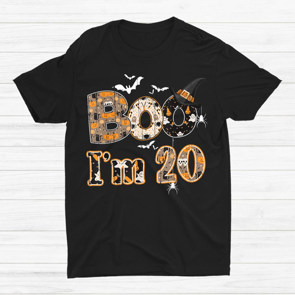 Halloween Pattern Ghost Birth Age 20 Years Old Halloween Shirt Halloween Pattern Ghost Birth Age 20 Years Old Halloween Shirt