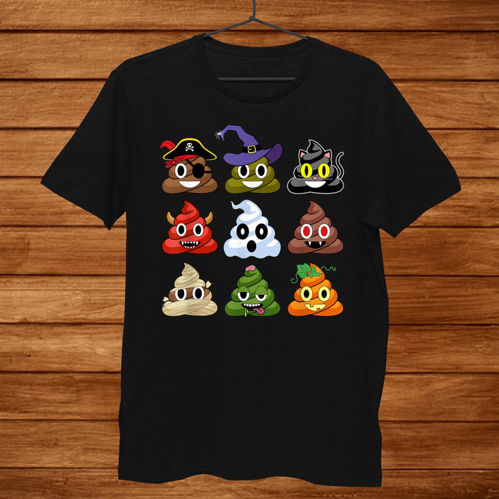 Halloween Poop Emojis Funny Shirt Halloween Poop Emojis Funny Shirt