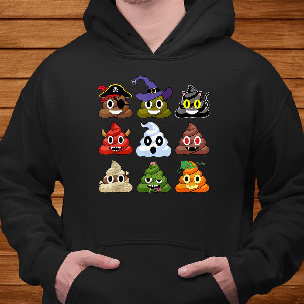 Halloween Poop Emojis Funny Shirt Halloween Poop Emojis Funny Shirt