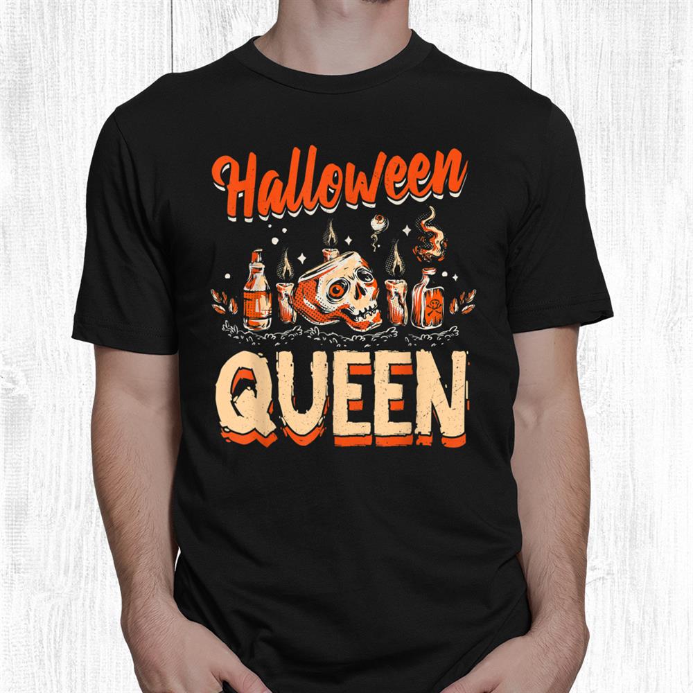 Halloween Queen Skull Head Apparel For Halloween Party Shirt Halloween Queen Skull Head Apparel For Halloween Party Shirt