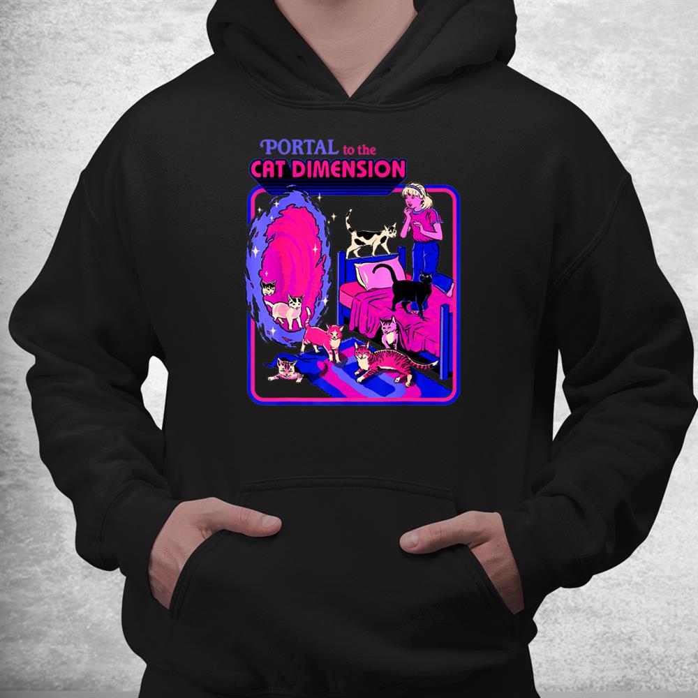 Halloween Retro Portal To The Cat Dimension Funny Cat Shirt Halloween Retro Portal To The Cat Dimension Funny Cat Shirt