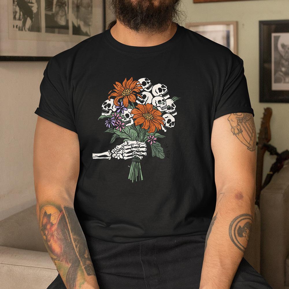 Halloween Skeleton Flower For You Fouquet Shirt Halloween Skeleton Flower For You Fouquet Shirt