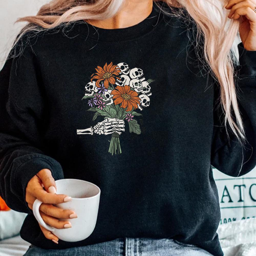 Halloween Skeleton Flower For You Fouquet Shirt Halloween Skeleton Flower For You Fouquet Shirt