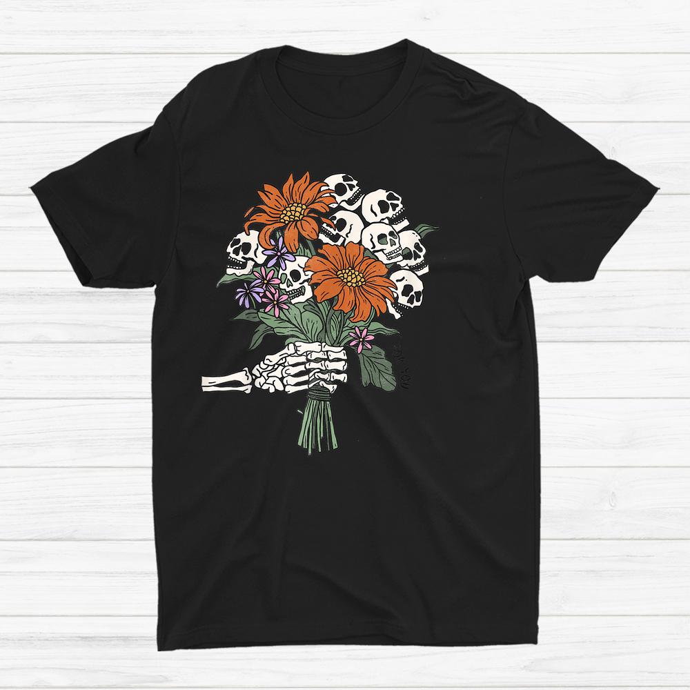 Halloween Skeleton Flower For You Fouquet Shirt Halloween Skeleton Flower For You Fouquet Shirt