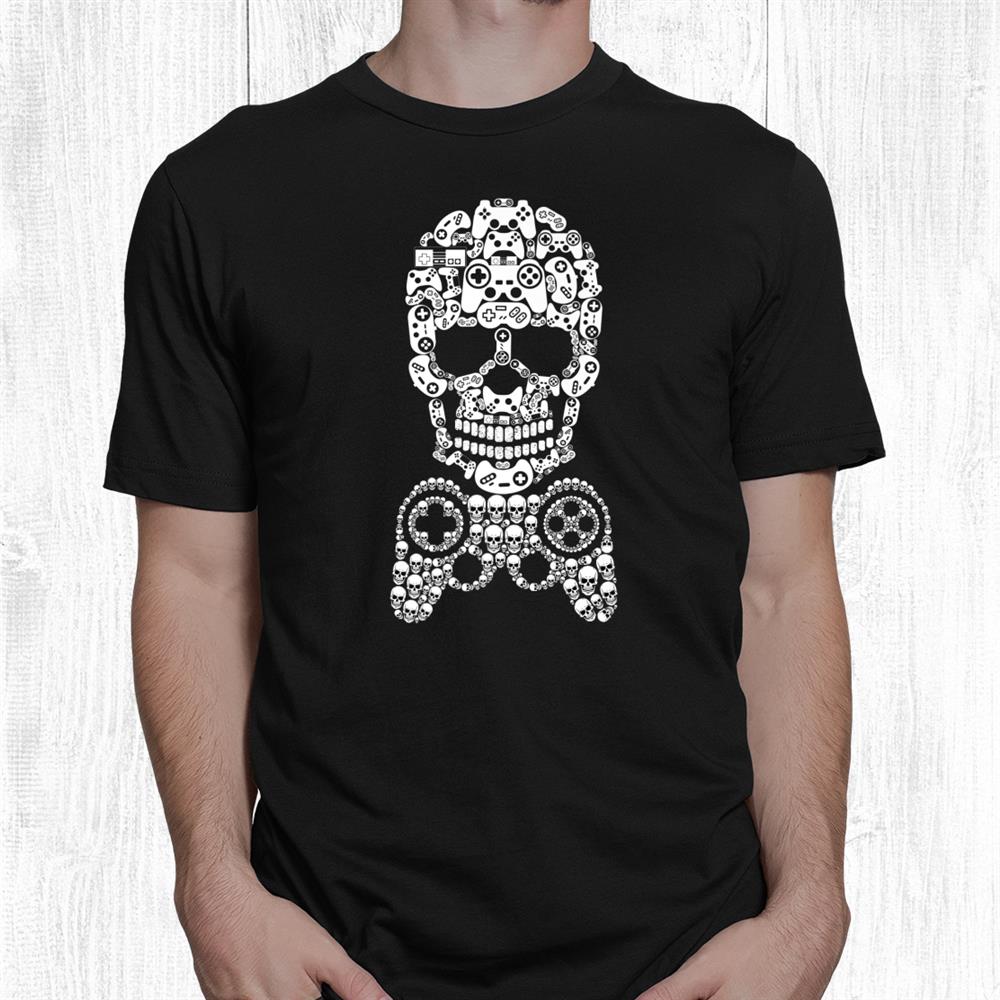 Halloween Skeleton Skull Gamer Men Gaming Funny Shirt Halloween Skeleton Skull Gamer Men Gaming Funny Shirt