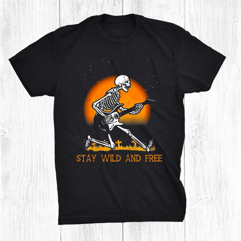 Halloween Skeletons Skull Rock Guitar Music Dancing Funny Shirt Halloween Skeletons Skull Rock Guitar Music Dancing Funny Shirt