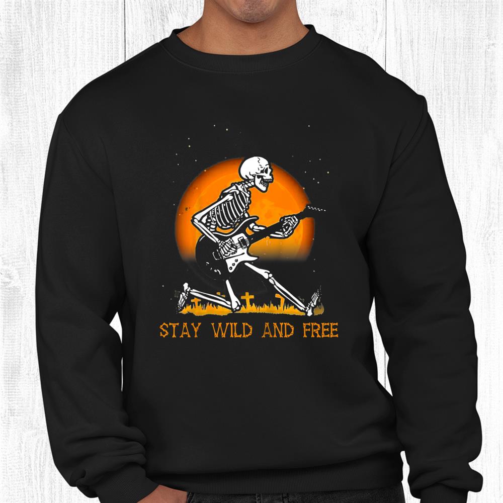Halloween Skeletons Skull Rock Guitar Music Dancing Funny Shirt Halloween Skeletons Skull Rock Guitar Music Dancing Funny Shirt