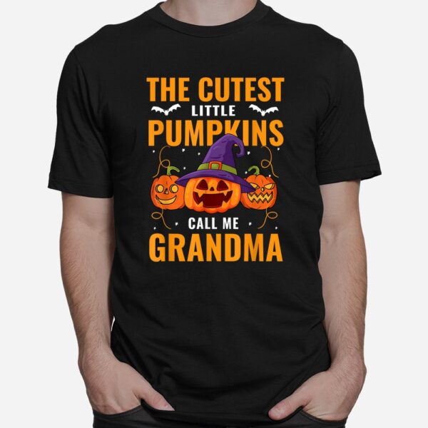 halloween the cutest little pumpkins call me grandma grandma shirt 1 1
