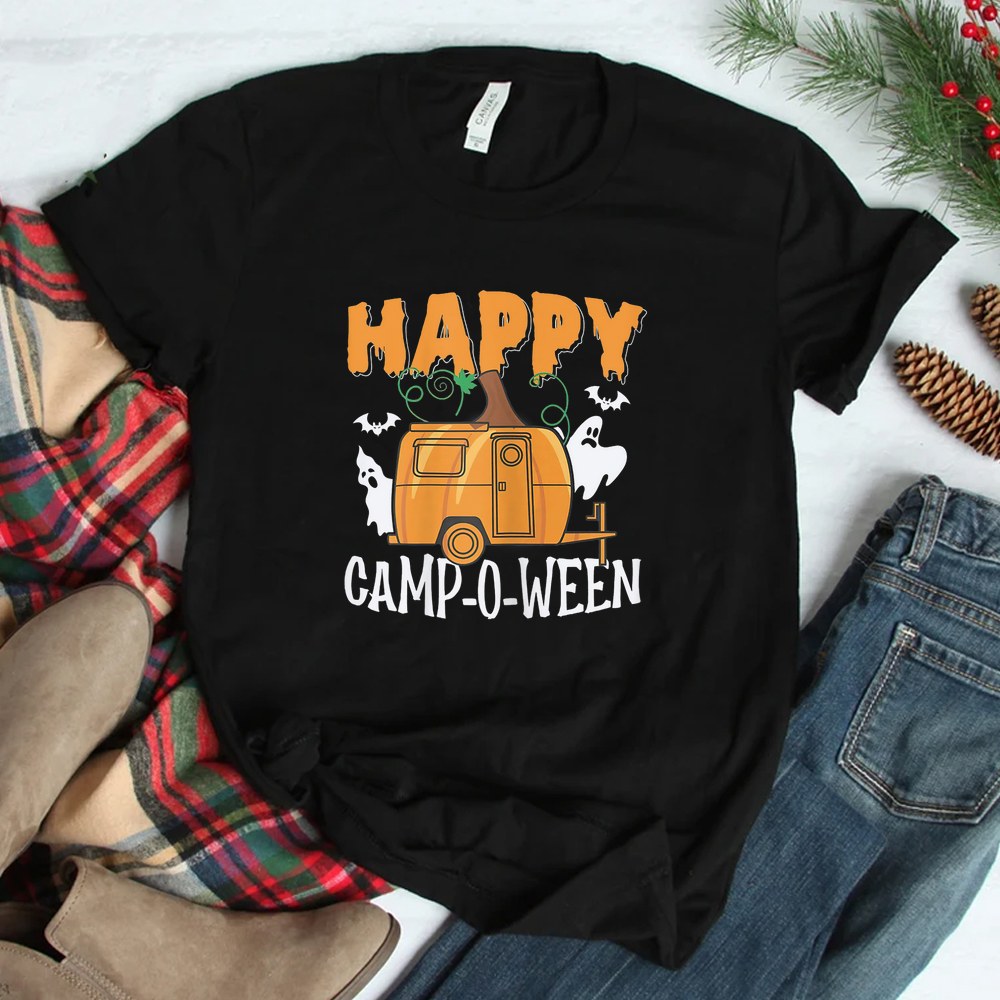 Happy Camp-o-ween Halloween Camping Camper Shirt Happy Camp-o-ween Halloween Camping Camper Shirt