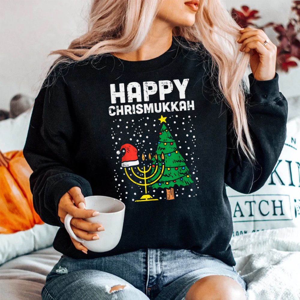 Happy Christmukkah Jewish Christmas Hanukkah Chanukah Shirt Happy Christmukkah Jewish Christmas Hanukkah Chanukah Shirt