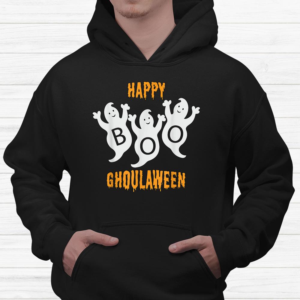 Happy Ghoulaween Cute Ghosts Trio With Boo Halloween Shirt Happy Ghoulaween Cute Ghosts Trio With Boo Halloween Shirt