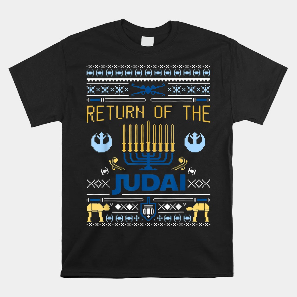 Happy Hanukkah Return Of The Judai Christmas Jewish Shirt Happy Hanukkah Return Of The Judai Christmas Jewish Shirt
