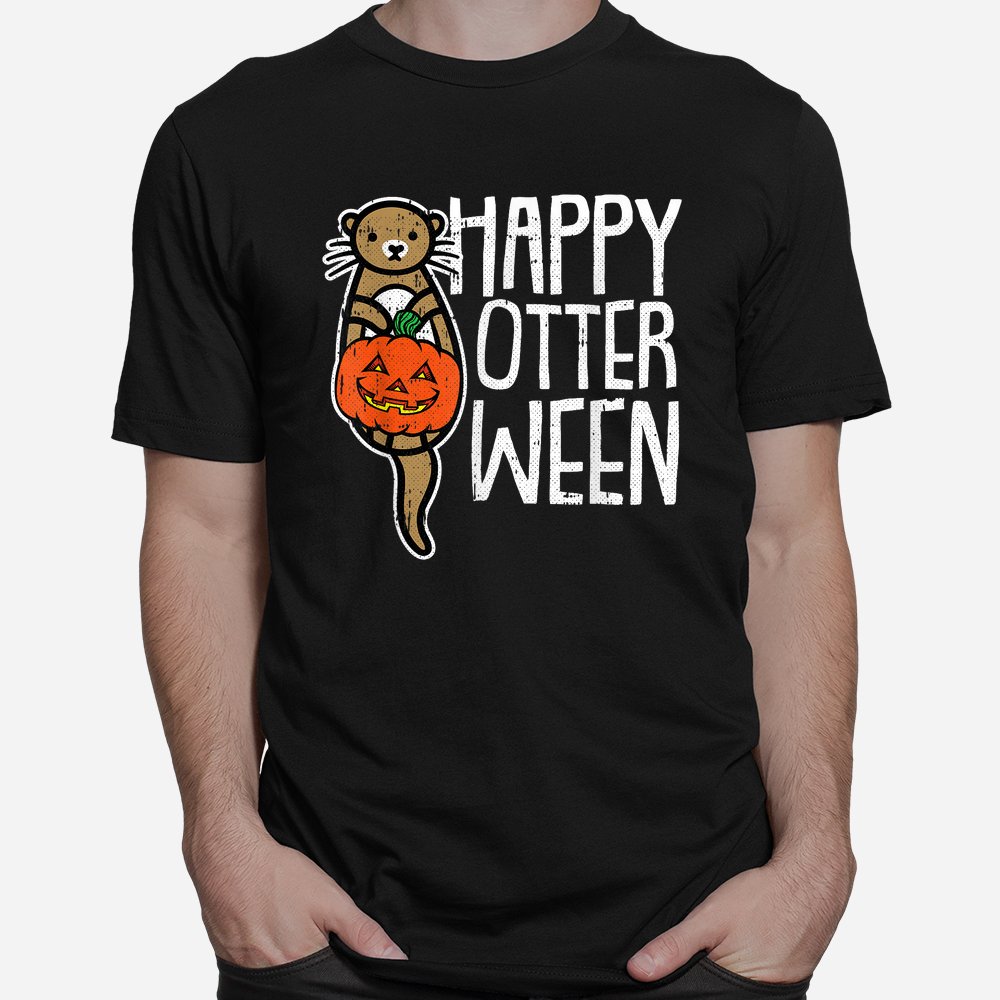 Happy Otter-ween Lazy Halloween Shirt Happy Otter-ween Lazy Halloween Shirt
