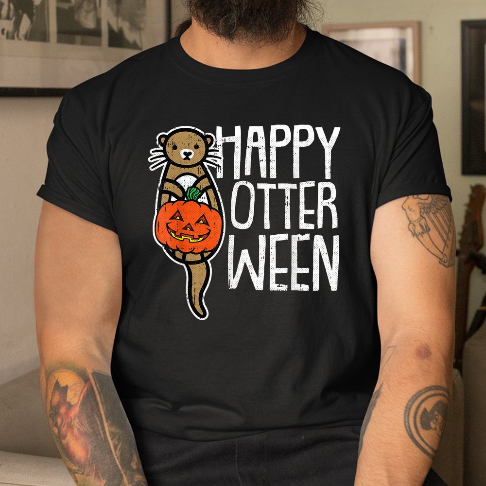 Happy Otter-ween Lazy Halloween Shirt Happy Otter-ween Lazy Halloween Shirt