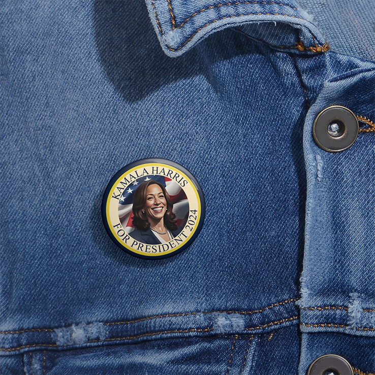 Kamala Harris For President 2024 Custom Pin Buttons Kamala Harris For President 2024 Custom Pin Buttons
