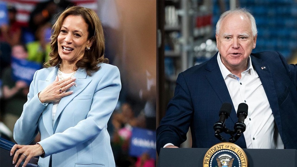 Harris Walz 2024 Peace Love Equality Diversity Hope