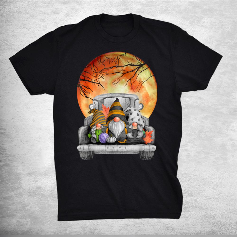 Harvest Fall Halloween Moon Gnomes Truck Bed Goth Cute Spook Shirt Harvest Fall Halloween Moon Gnomes Truck Bed Goth Cute Spook Shirt