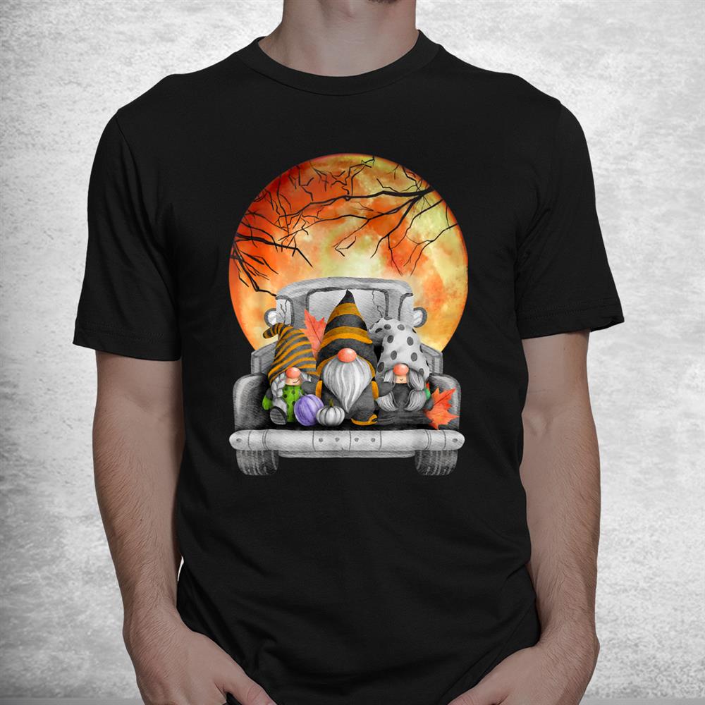 Harvest Fall Halloween Moon Gnomes Truck Bed Goth Cute Spook Shirt Harvest Fall Halloween Moon Gnomes Truck Bed Goth Cute Spook Shirt