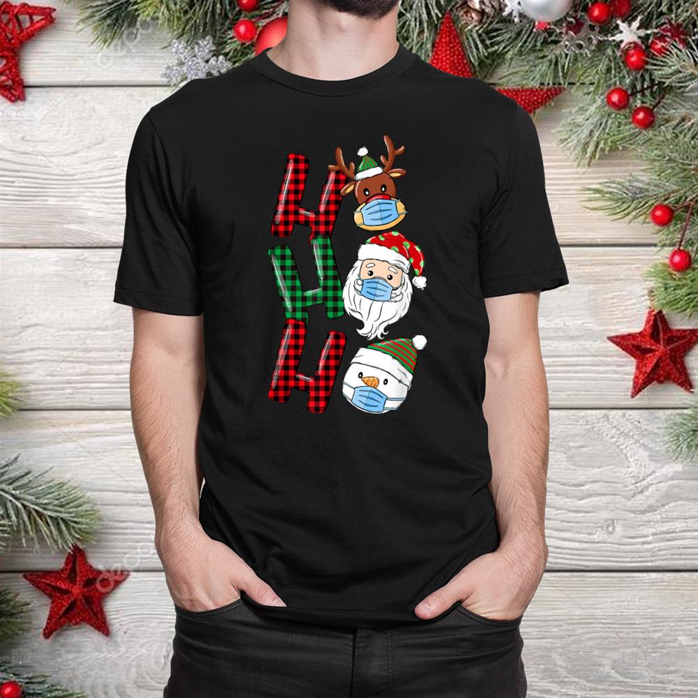 Ho Ho Ho Santa Reindeer Snowman Christmas Shirt Ho Ho Ho Santa Reindeer Snowman Christmas Shirt