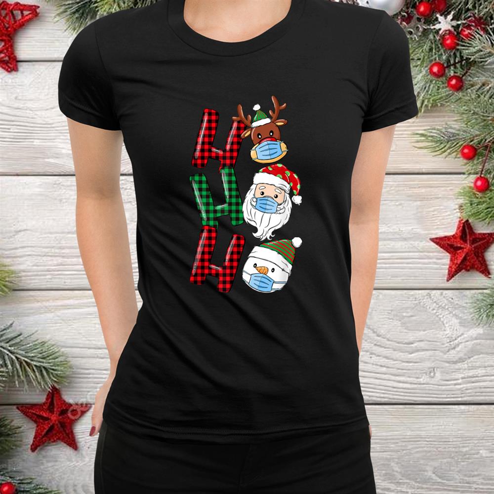 Ho Ho Ho Santa Reindeer Snowman Christmas Shirt Ho Ho Ho Santa Reindeer Snowman Christmas Shirt