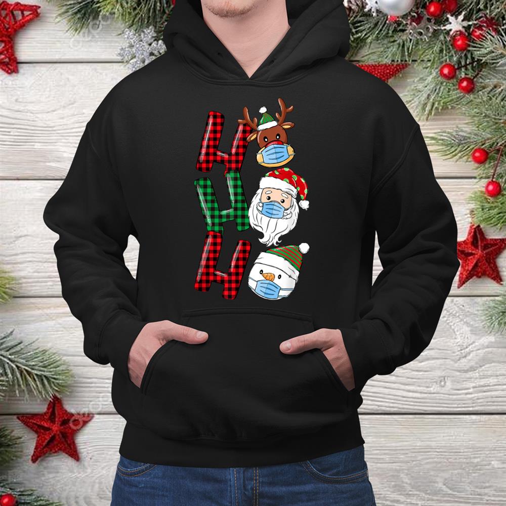 Ho Ho Ho Santa Reindeer Snowman Christmas Shirt Ho Ho Ho Santa Reindeer Snowman Christmas Shirt