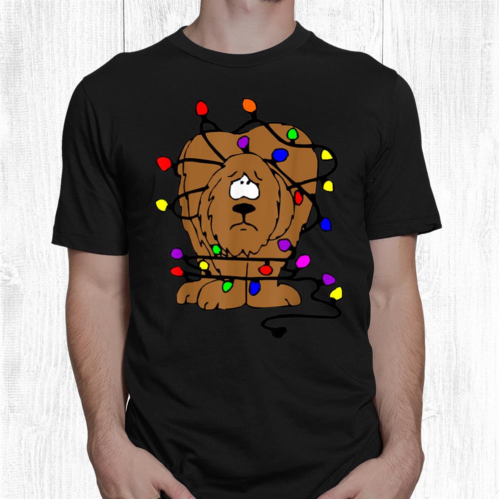 Holiday Dog Christmas Lights Disaster Funny Shirt Holiday Dog Christmas Lights Disaster Funny Shirt