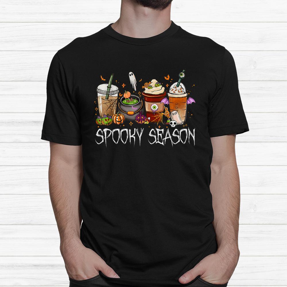 Horror Movie And Coffee Halloween Spooky Season Fall Coffee Shirt Horror Movie And Coffee Halloween Spooky Season Fall Coffee Shirt