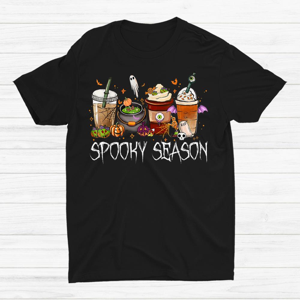 Horror Movie And Coffee Halloween Spooky Season Fall Coffee Shirt Horror Movie And Coffee Halloween Spooky Season Fall Coffee Shirt
