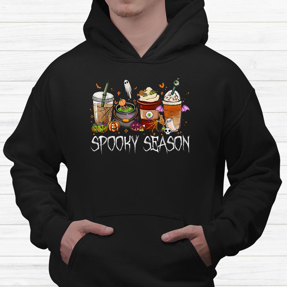 Horror Movie And Coffee Halloween Spooky Season Fall Coffee Shirt Horror Movie And Coffee Halloween Spooky Season Fall Coffee Shirt