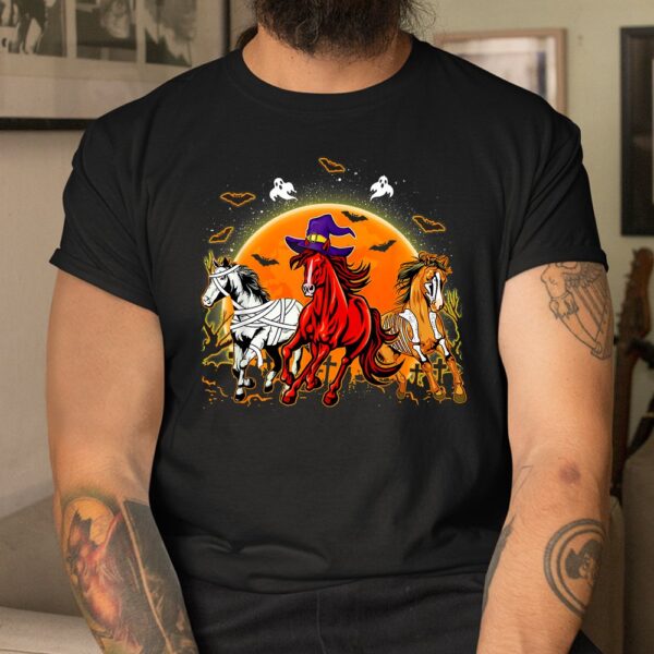 horse mummy witch pumpkin halloween horror shirt 3