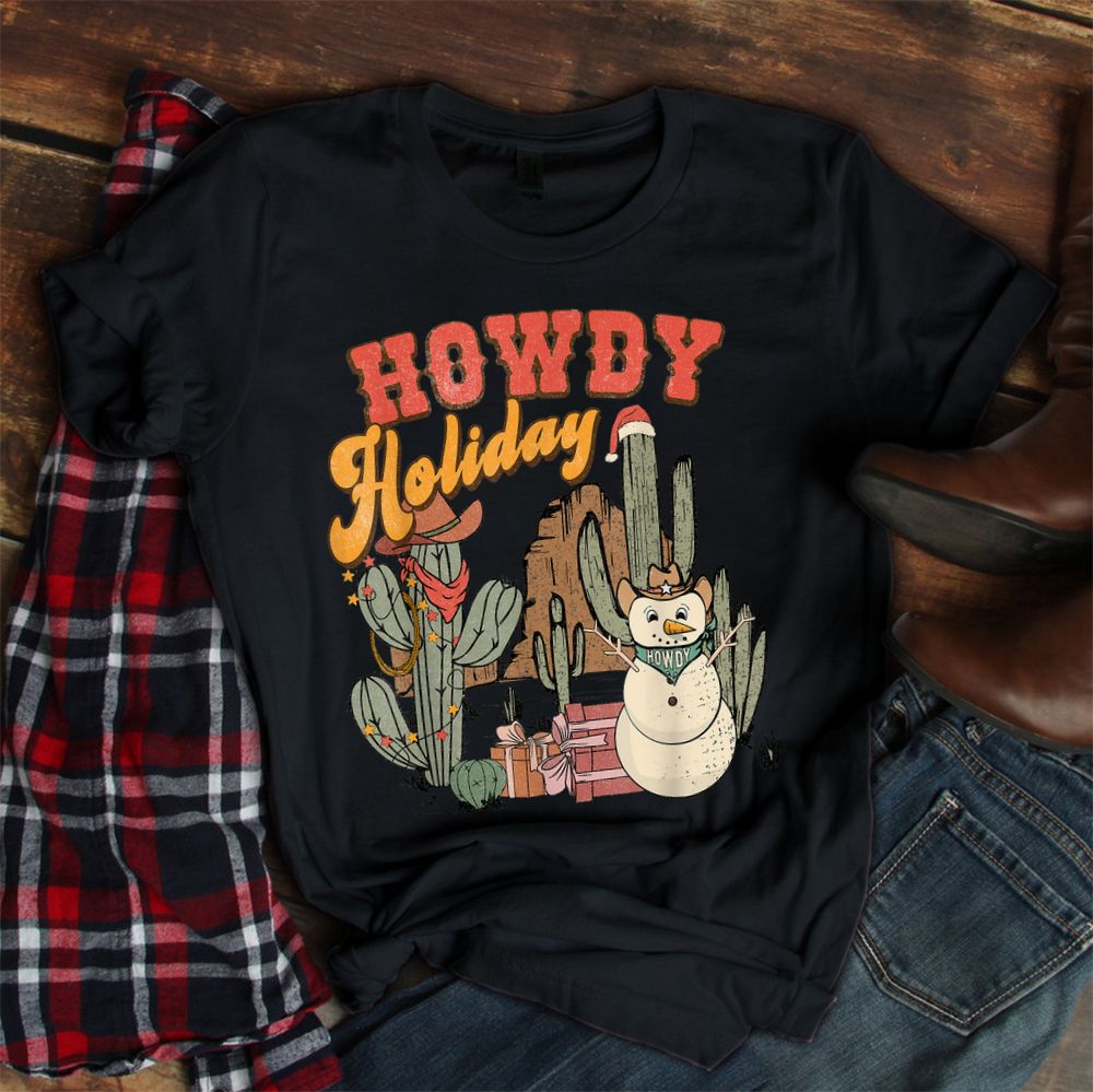 Howdy Holiday Christmas Western Cowboy Cowgirl Shirt Howdy Holiday Christmas Western Cowboy Cowgirl Shirt
