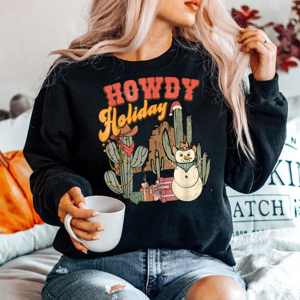 Howdy Holiday Christmas Western Cowboy Cowgirl Shirt Howdy Holiday Christmas Western Cowboy Cowgirl Shirt