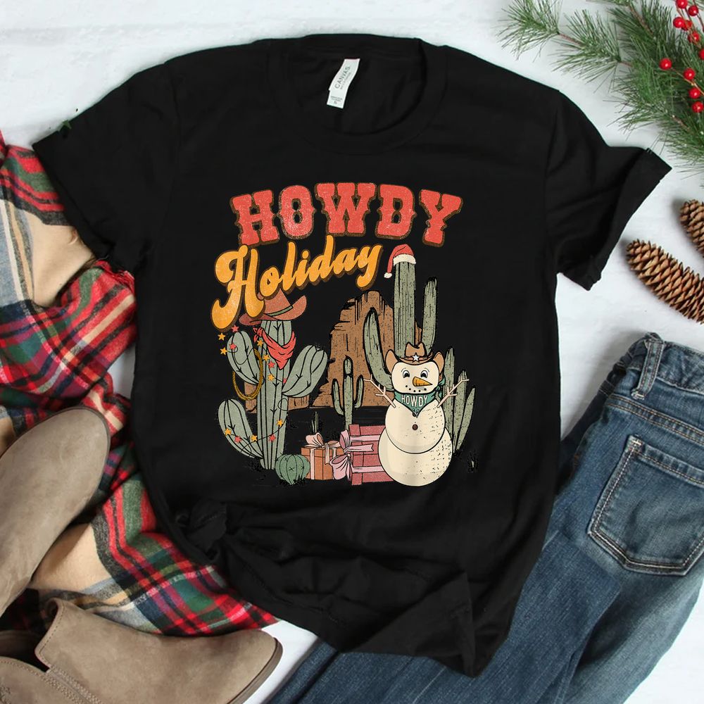 Howdy Holiday Christmas Western Cowboy Cowgirl Shirt Howdy Holiday Christmas Western Cowboy Cowgirl Shirt