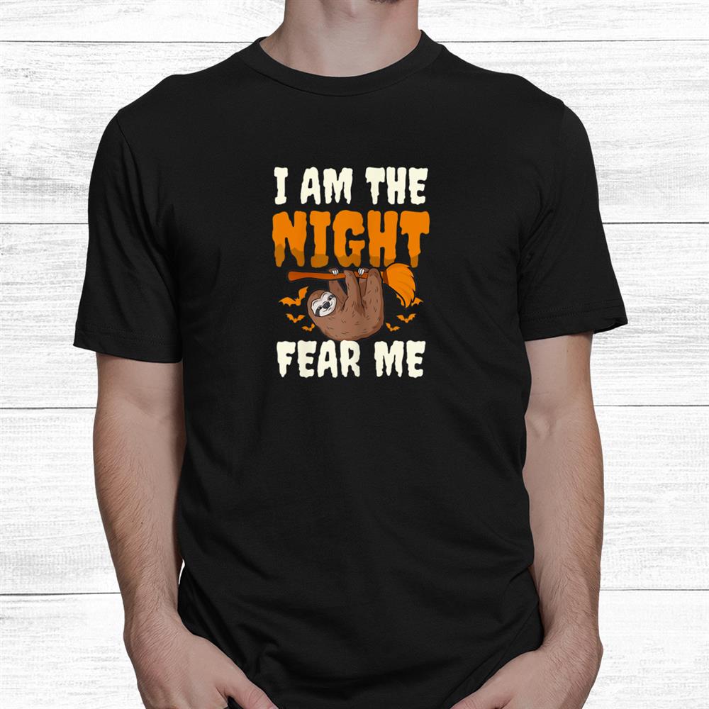 I Am The Night Design Halloween Sloth Shirt I Am The Night Design Halloween Sloth Shirt