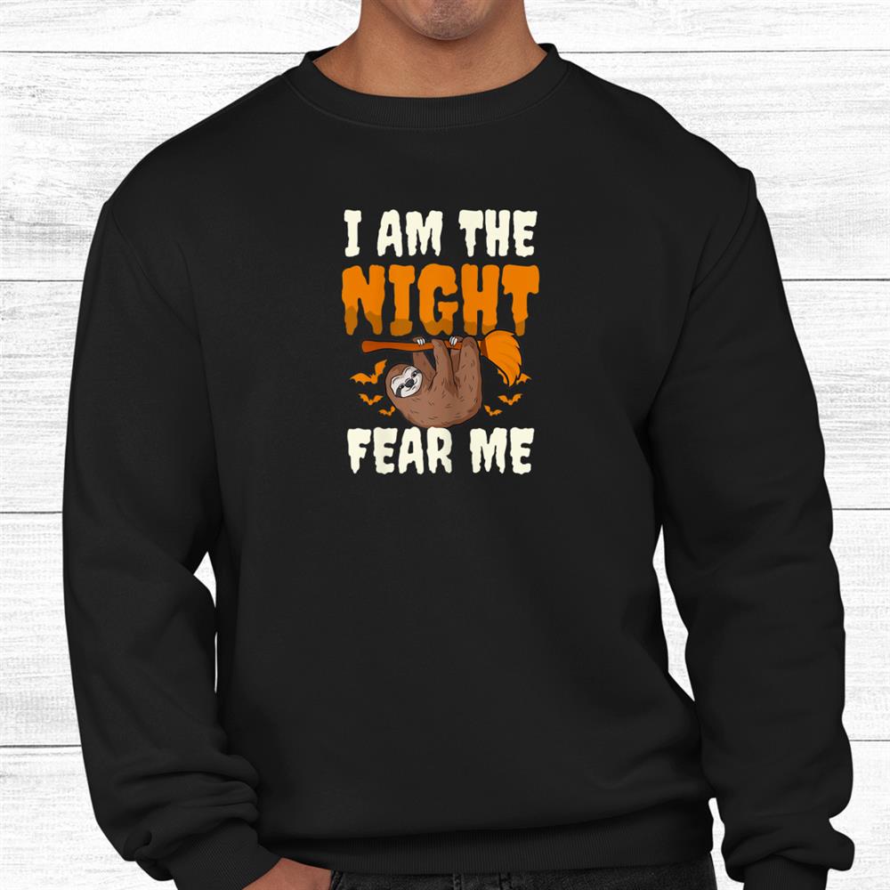 I Am The Night Design Halloween Sloth Shirt I Am The Night Design Halloween Sloth Shirt