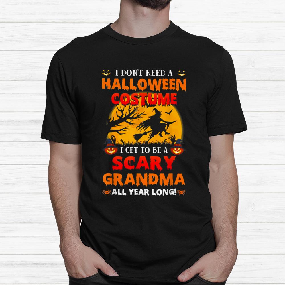 I Don’t Need A Halloween Get To Be A Scary Grandma Shirt I Don’t Need A Halloween Get To Be A Scary Grandma Shirt
