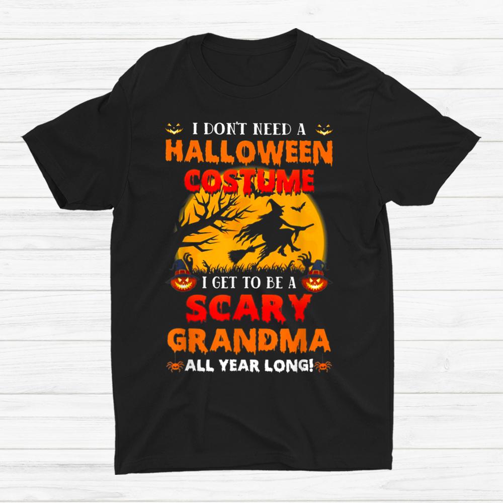 I Don’t Need A Halloween Get To Be A Scary Grandma Shirt I Don’t Need A Halloween Get To Be A Scary Grandma Shirt