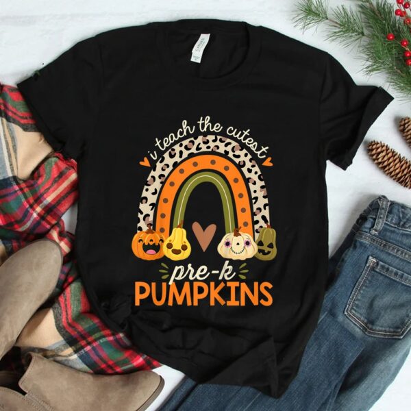 I Teach The Cutest Pre-K Pumpkin Halloween Preschool Teacher Shirt