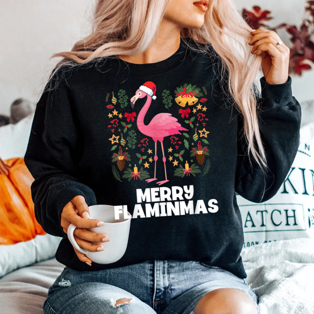 I’m A Pink Flamingo Lover Christmas Season Merry Flaminmas Shirt I’m A Pink Flamingo Lover Christmas Season Merry Flaminmas Shirt