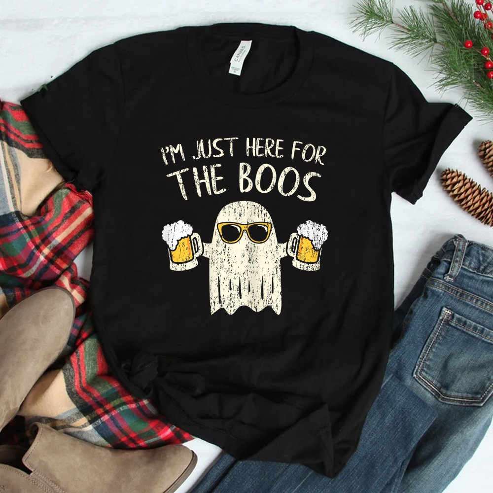 Im Just Here For The Boos Halloween Ghost Shirt Im Just Here For The Boos Halloween Ghost Shirt