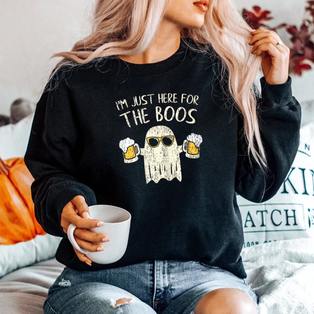 Im Just Here For The Boos Halloween Ghost Shirt Im Just Here For The Boos Halloween Ghost Shirt