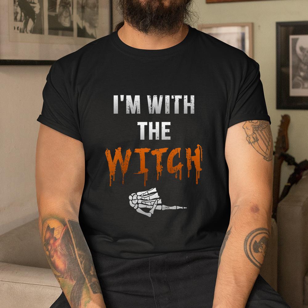 I’m With Witch Skeleton Hand Halloween Shirt I’m With Witch Skeleton Hand Halloween Shirt
