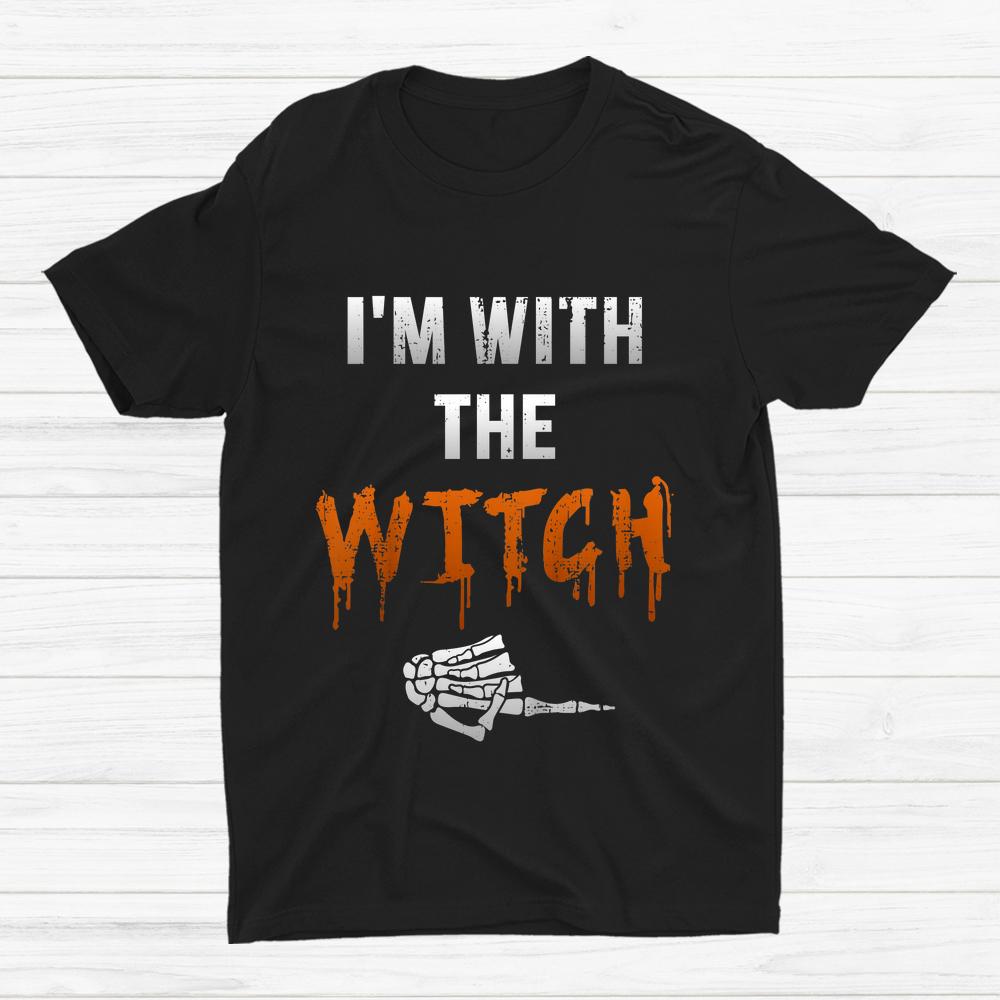 I’m With Witch Skeleton Hand Halloween Shirt I’m With Witch Skeleton Hand Halloween Shirt
