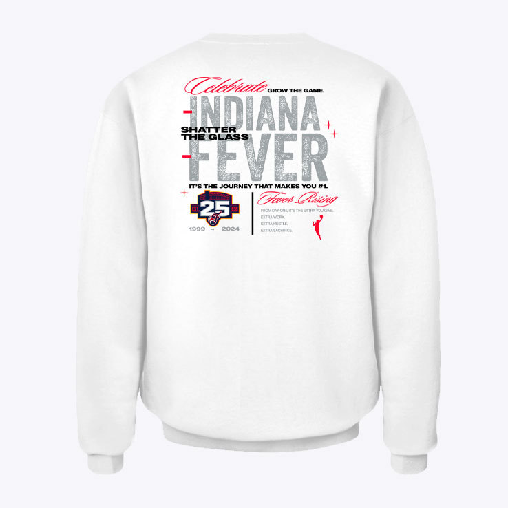Indiana Fever 25th Anniversary Sweatshirt Indiana Fever 25th Anniversary Sweatshirt