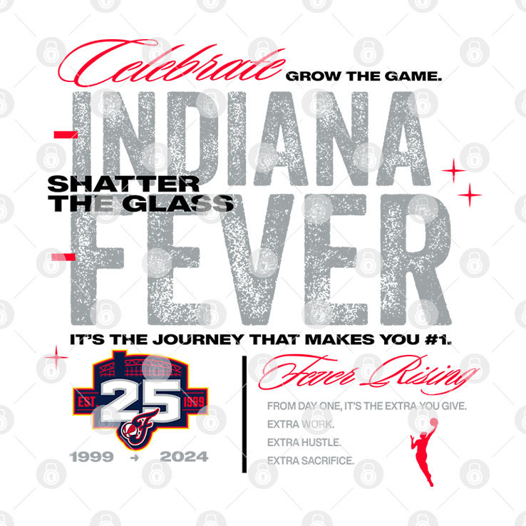 Indiana Fever 25th Anniversary Sweatshirt Indiana Fever 25th Anniversary Sweatshirt