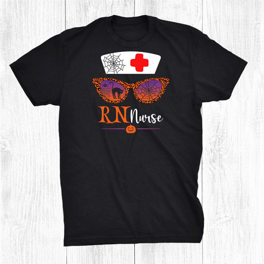 Jack O Lantern Leopard Pumpkin Rn Nurse Halloween Sunglasses Shirt Jack O Lantern Leopard Pumpkin Rn Nurse Halloween Sunglasses Shirt