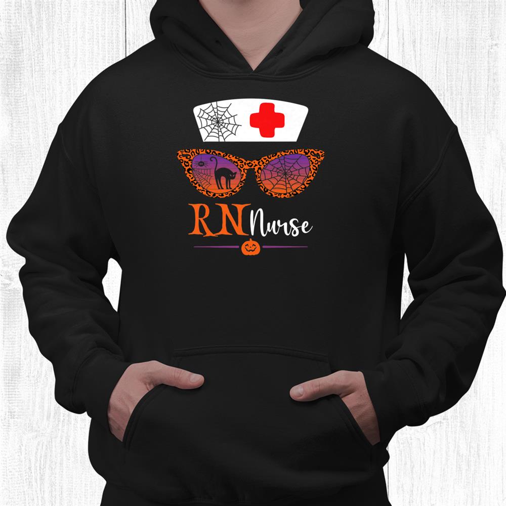 Jack O Lantern Leopard Pumpkin Rn Nurse Halloween Sunglasses Shirt Jack O Lantern Leopard Pumpkin Rn Nurse Halloween Sunglasses Shirt