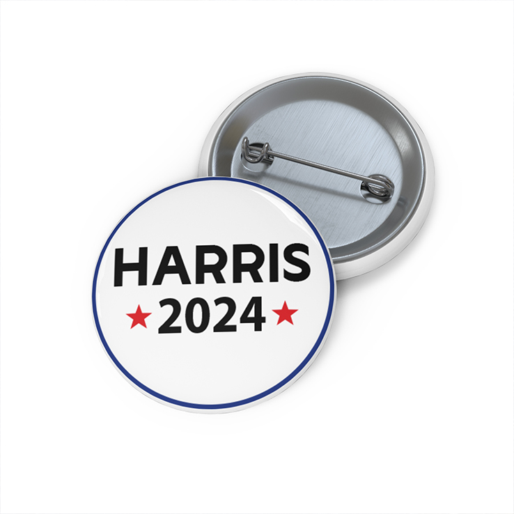 Kamala Harris 2024 Custom Pin Button Kamala Harris 2024 Custom Pin Button